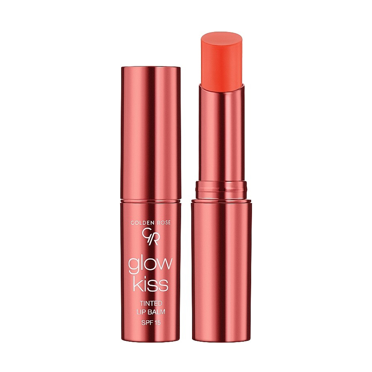 Уцінка! Бальзам для губ Golden Rose Glow Kiss Tinted Lip Balm SPF 15, 04 Peach Shake, 3 г